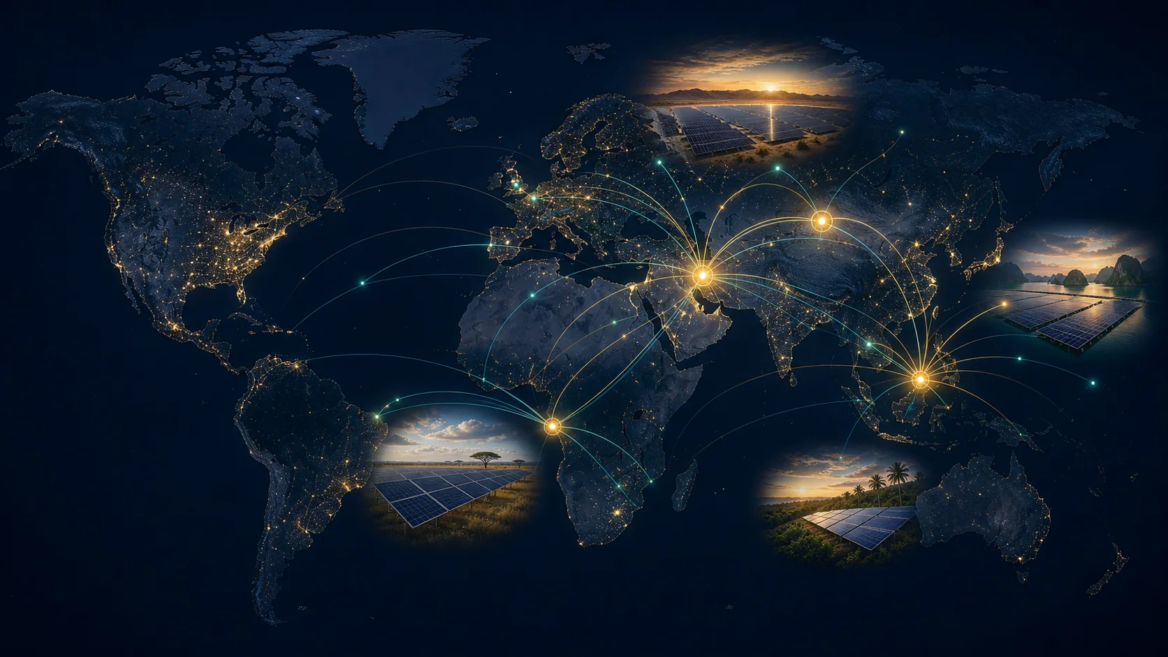 Yinliya global solar market network across priority regions