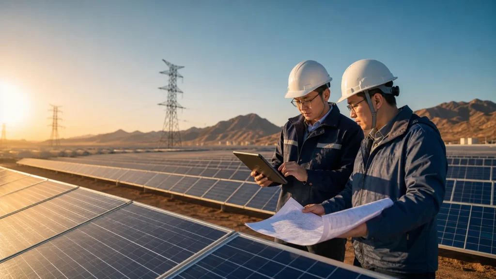 Overseas solar project integration and delivery WebP